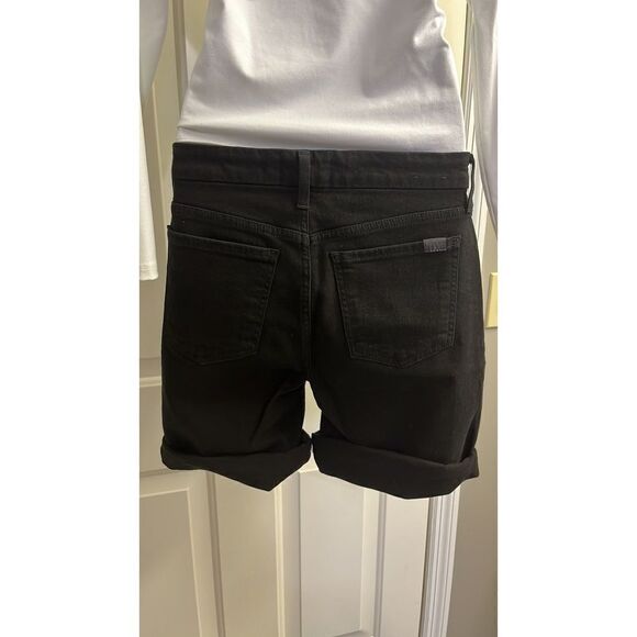 7 For All Mankind- Jen7 Black Bermuda Shorts- Size 6 - Picture 2 of 7